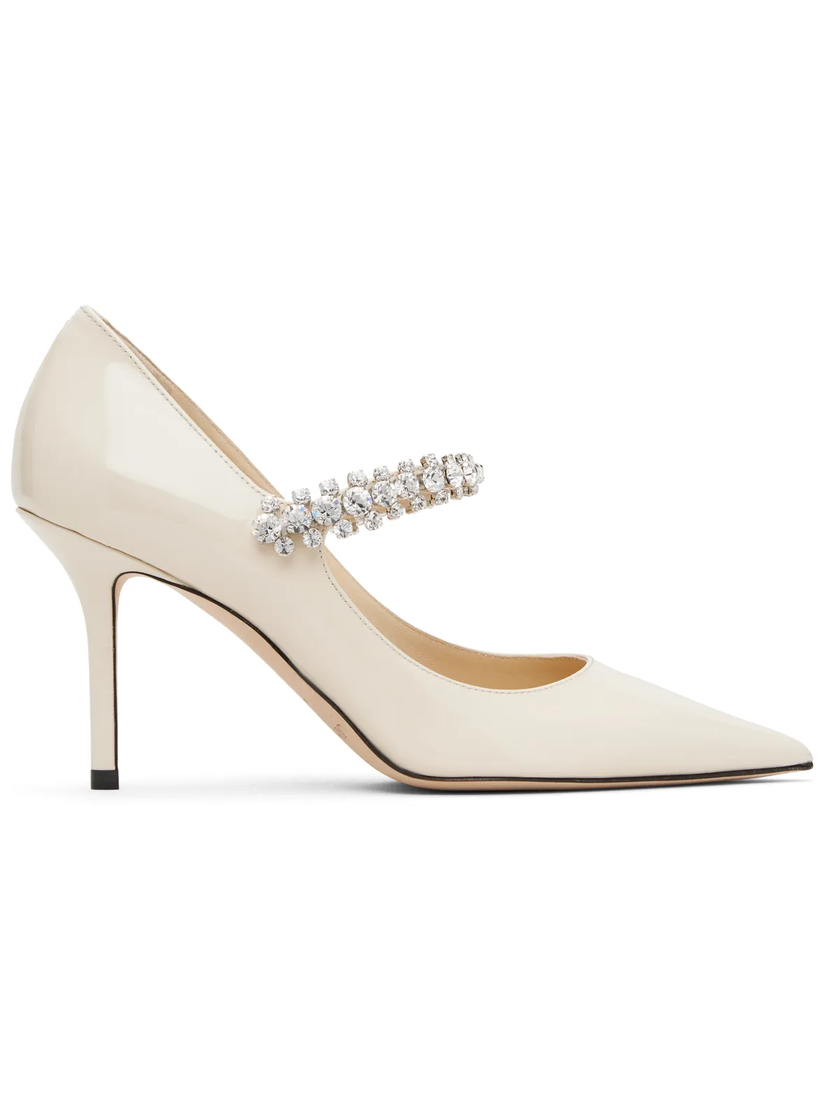 Jimmy Choo オフホワイト Bing 85 ヒール - 画像1