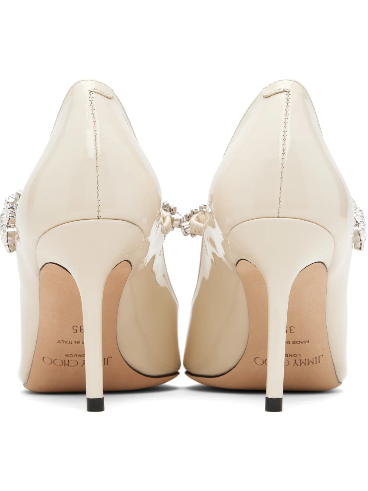 Jimmy Choo オフホワイト Bing 85 ヒール - 画像2