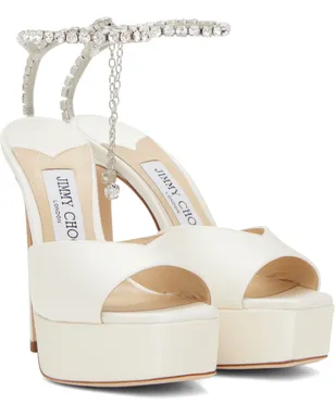 Jimmy Choo SSENSE限定 Saeda 125 ヒールサンダル - サムネイル4