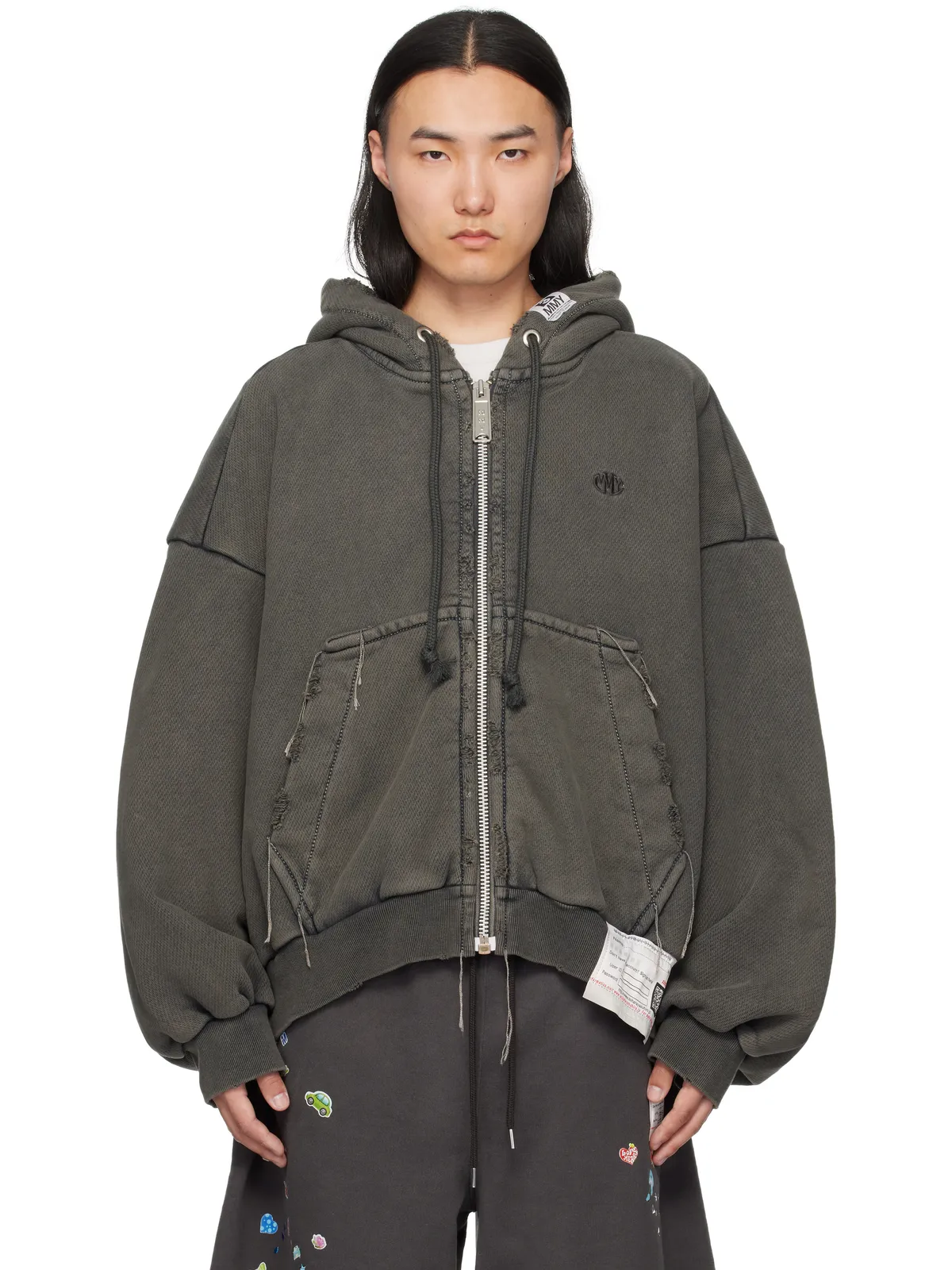 Maison MIHARA YASUHIRO Amateur Sewn ジップアップフーディ - 画像1