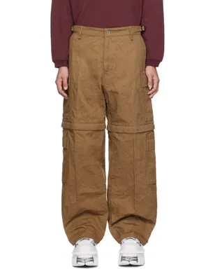 VETEMENTS ベージュ メタル リンクル カーゴパンツ - サムネイル1