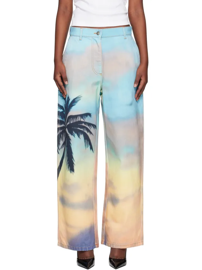 Palm Angels Palm Angels Sunrise Palm バギージーンズの商品画像