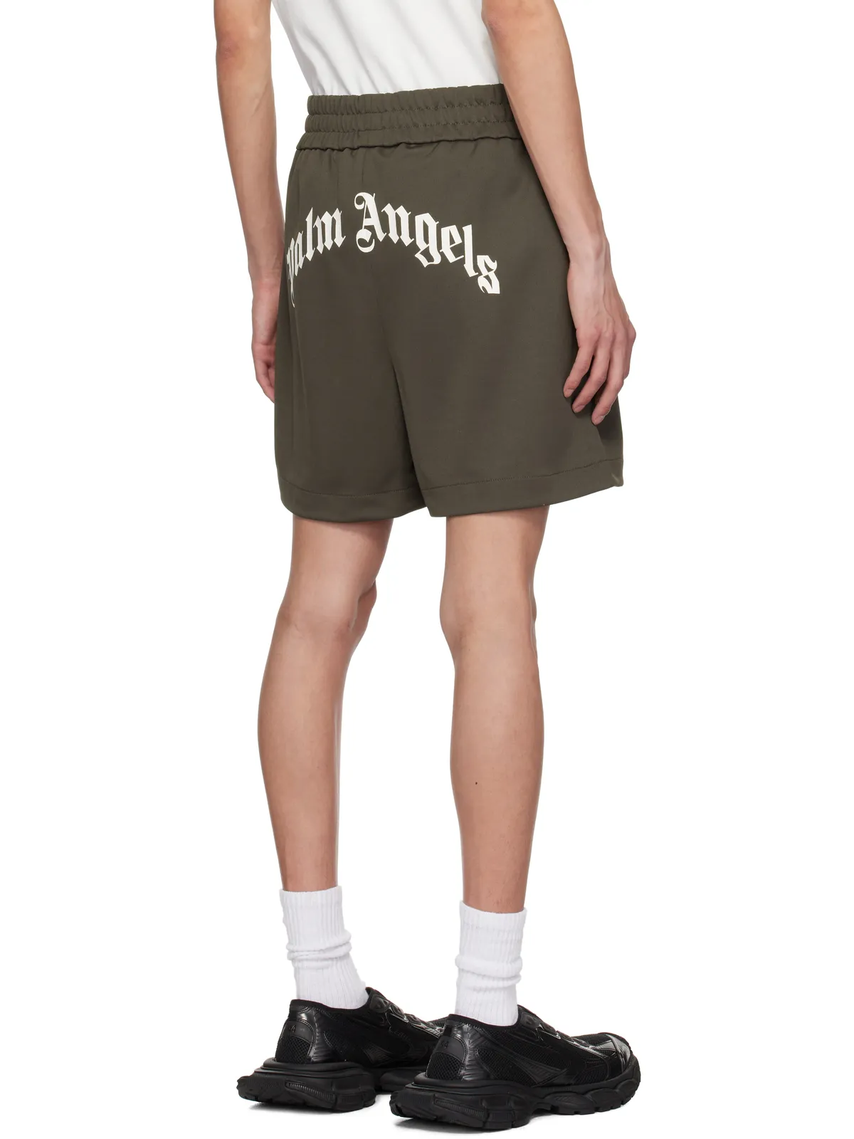 Palm Angels Curved Logo ショートパンツ - 画像3