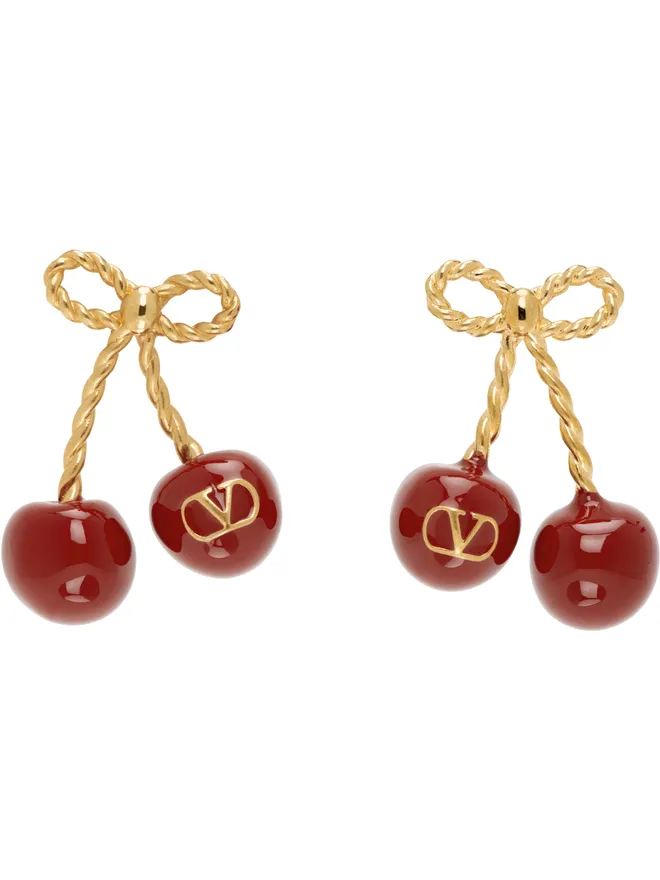 Valentino Garavani Valentino Garavani Chez 'Valentino' Cherrific ピアスの商品画像