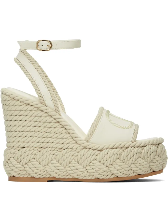 Valentino Garavani Valentino Garavani VLogo Torchon ウェッジサンダルの商品画像
