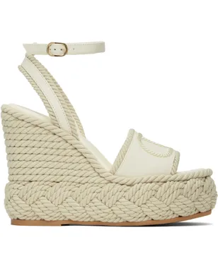 Valentino Garavani VLogo Torchon ウェッジサンダル - サムネイル1