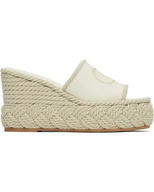Valentino Garavani VLogo Torchon ウェッジ スライドサンダル - サムネイル1