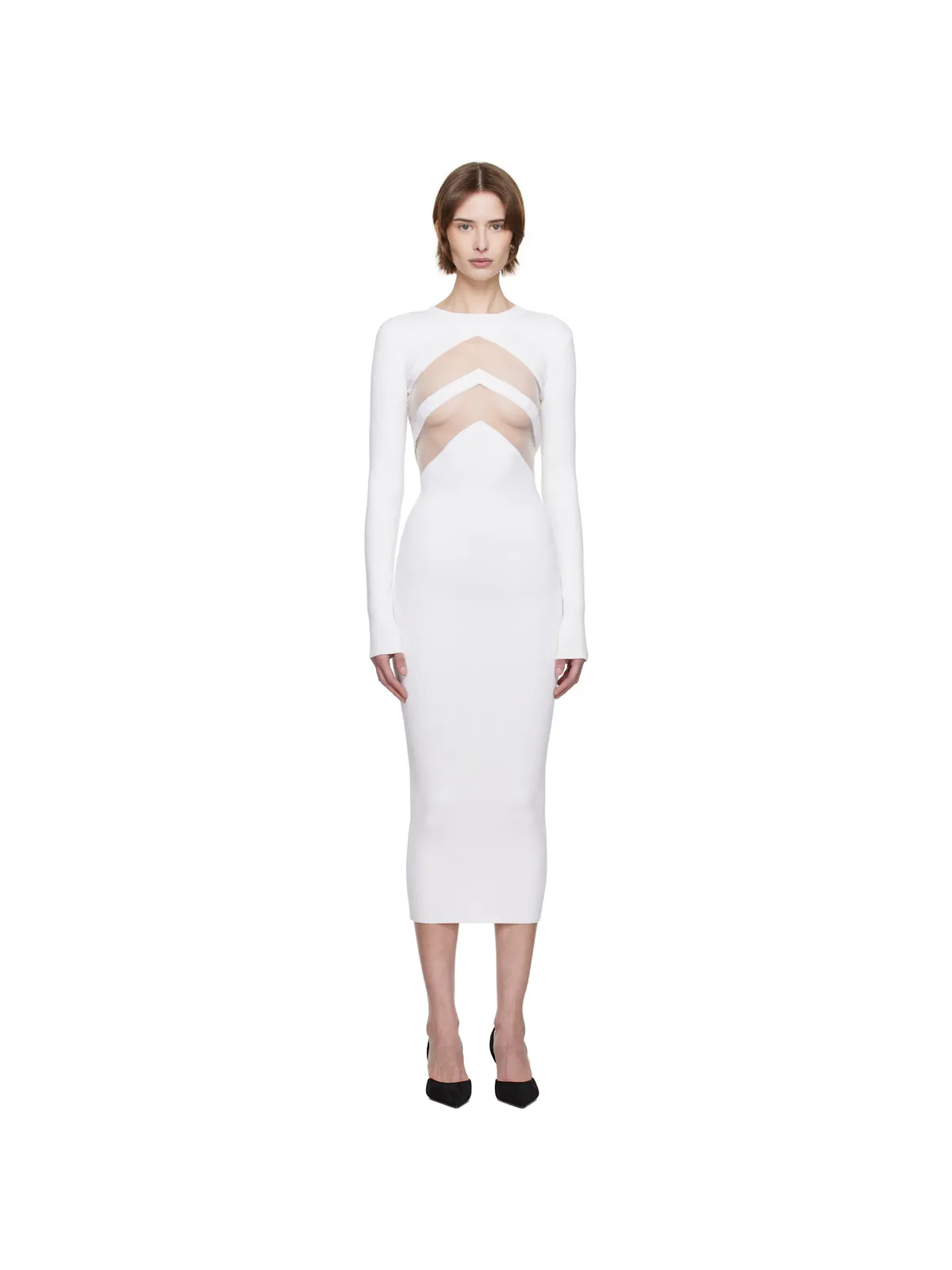 Jean Paul Gaultier The Chevrons ミディアムワンピース - 画像1