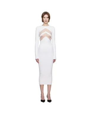 Jean Paul Gaultier The Chevrons ミディアムワンピース - サムネイル1