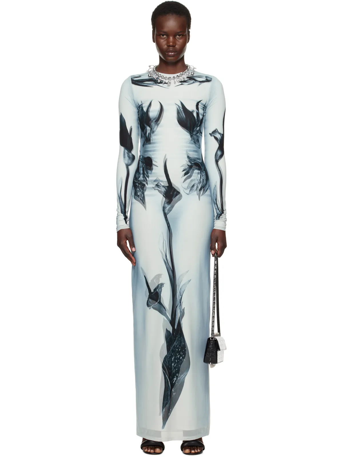 Jean Paul Gaultier The Flower Body Morphing Marinière マキシワンピース - 画像1