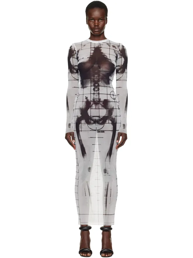 Jean Paul Gaultier Jean Paul Gaultier The Squeletor マキシワンピースの商品画像