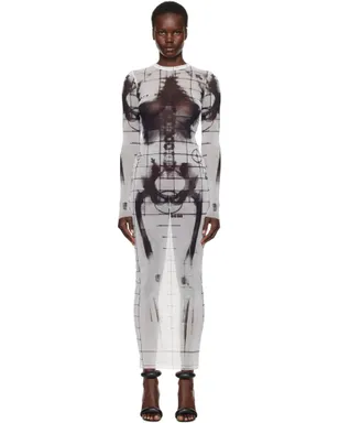 Jean Paul Gaultier The Squeletor マキシワンピース - サムネイル1