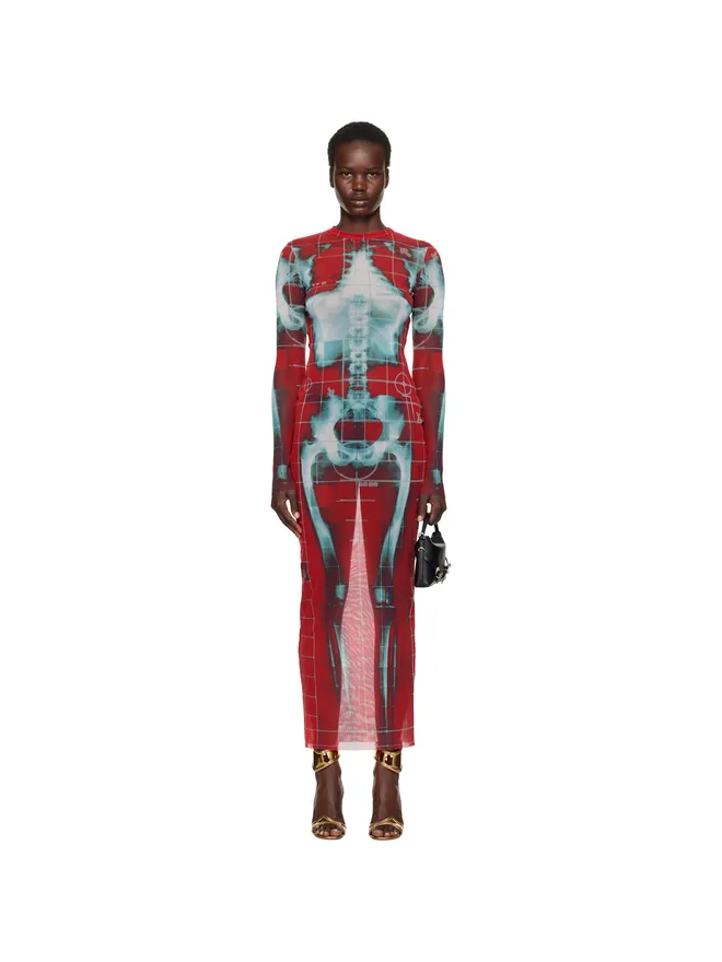Jean Paul Gaultier Jean Paul Gaultier SSENSE限定 The Squeletor マキシワンピースの商品画像