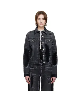 Jean Paul Gaultier The Flocked デニムジャケット - サムネイル1