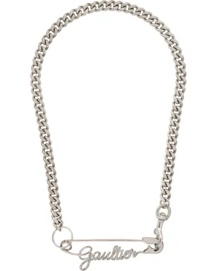 Jean Paul Gaultier シルバー The Gaultier Safety Pin ネックレス - サムネイル1