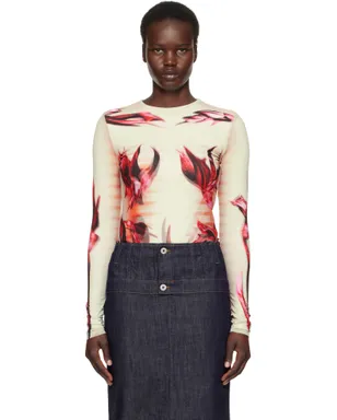 Jean Paul Gaultier The Flower Body Morphing Marinière Tシャツ - サムネイル1
