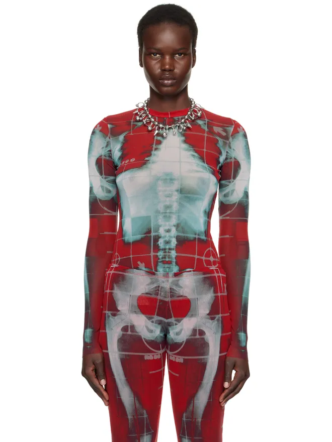 Jean Paul Gaultier Jean Paul Gaultier SSENSE限定 The Red Squeletor トップスの商品画像