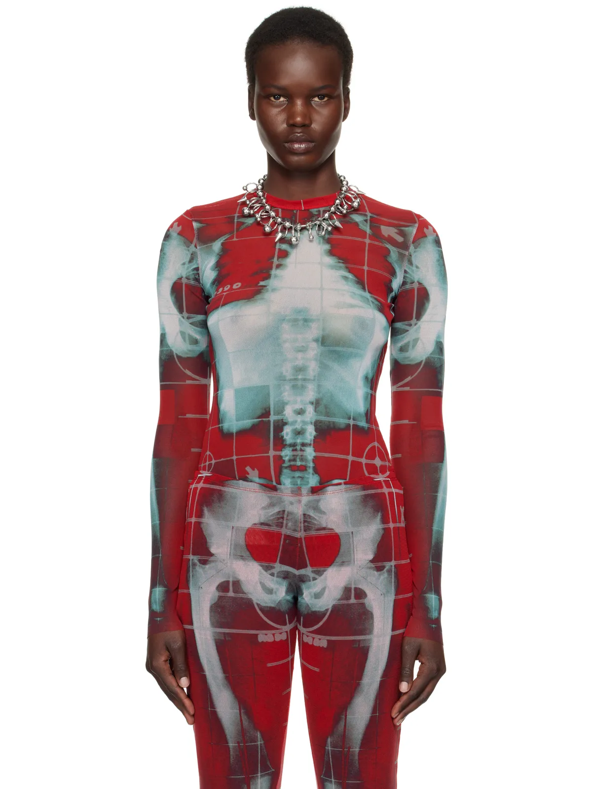 Jean Paul Gaultier SSENSE限定 The Red Squeletor トップス - 画像1