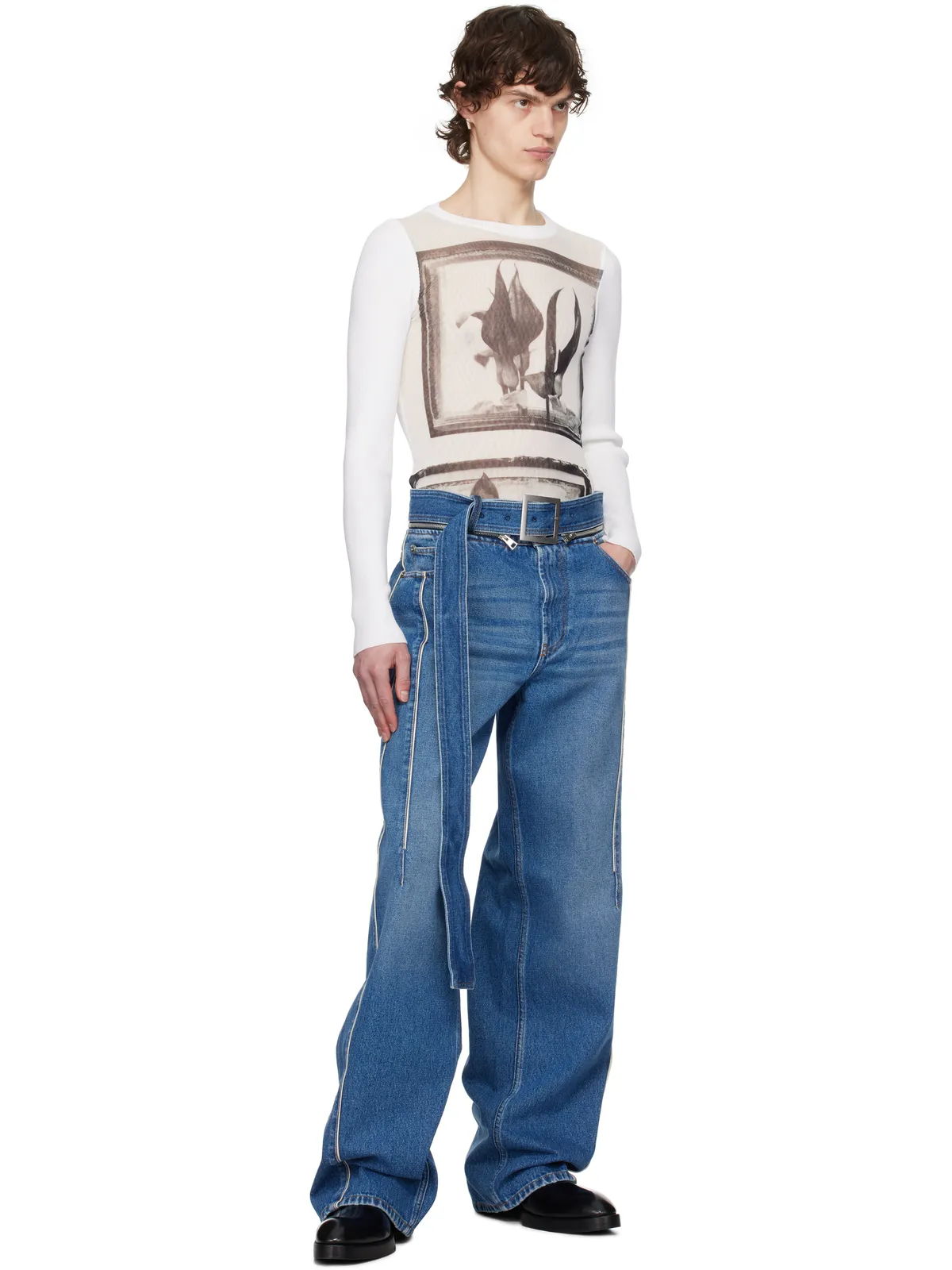 Jean Paul Gaultier Flowers Cadres トップス - 画像5
