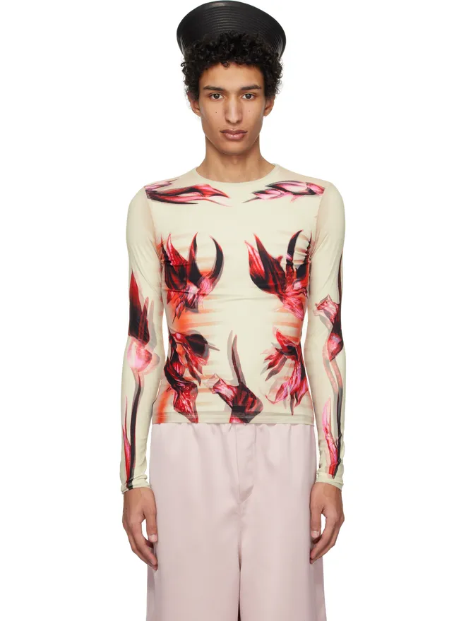 Jean Paul Gaultier Jean Paul Gaultier Flower Body Morphing Tシャツの商品画像