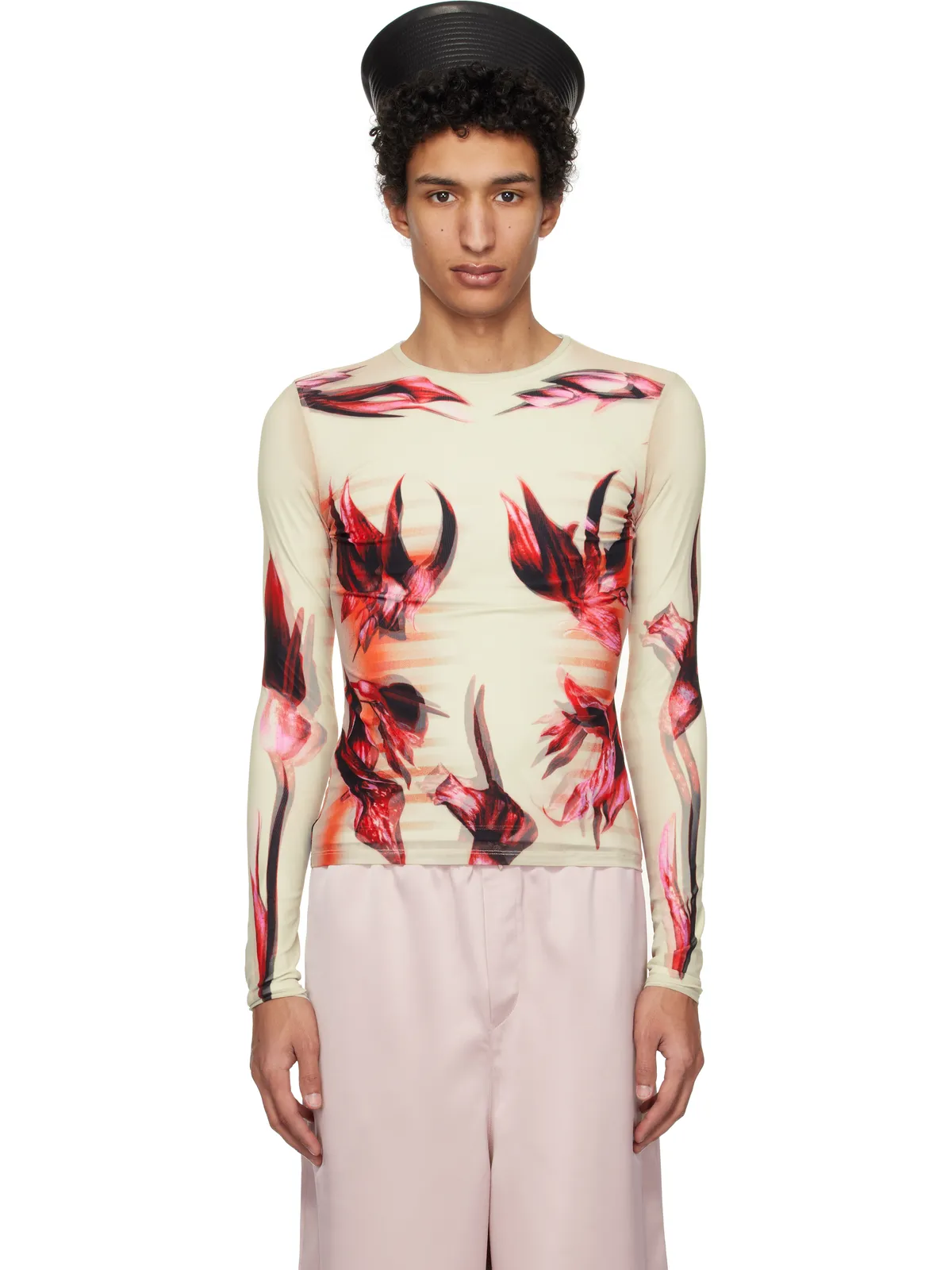 Jean Paul Gaultier Flower Body Morphing Tシャツ - 画像1