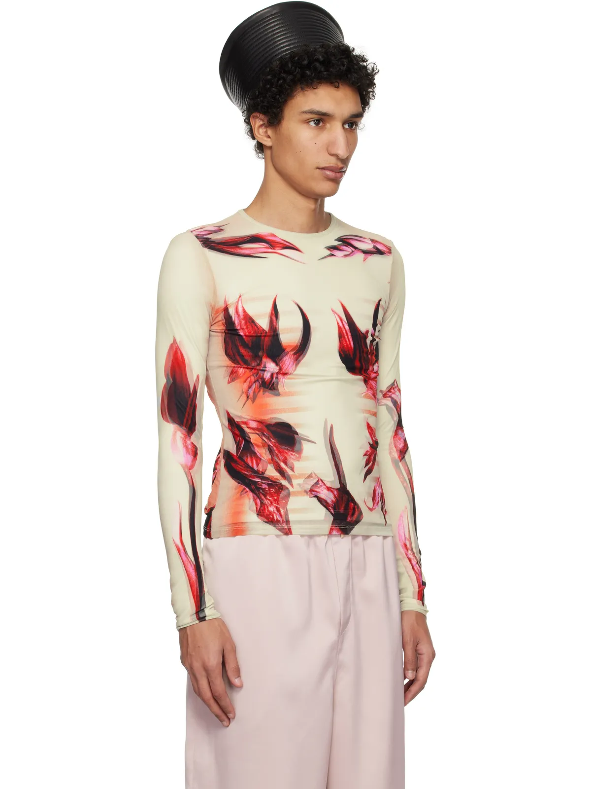 Jean Paul Gaultier Flower Body Morphing Tシャツ - 画像2