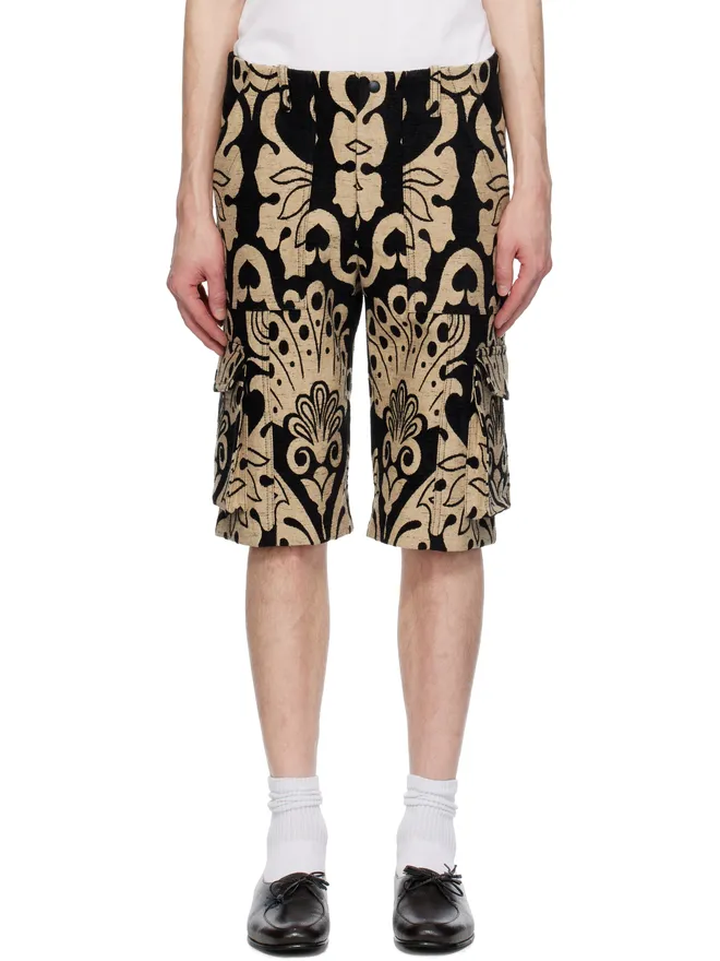 Anna Sui Anna Sui Beardsley Tapestry カーゴショートパンツの商品画像