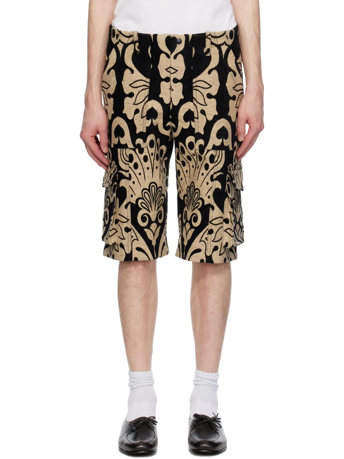 Anna Sui Beardsley Tapestry カーゴショートパンツ - 画像1