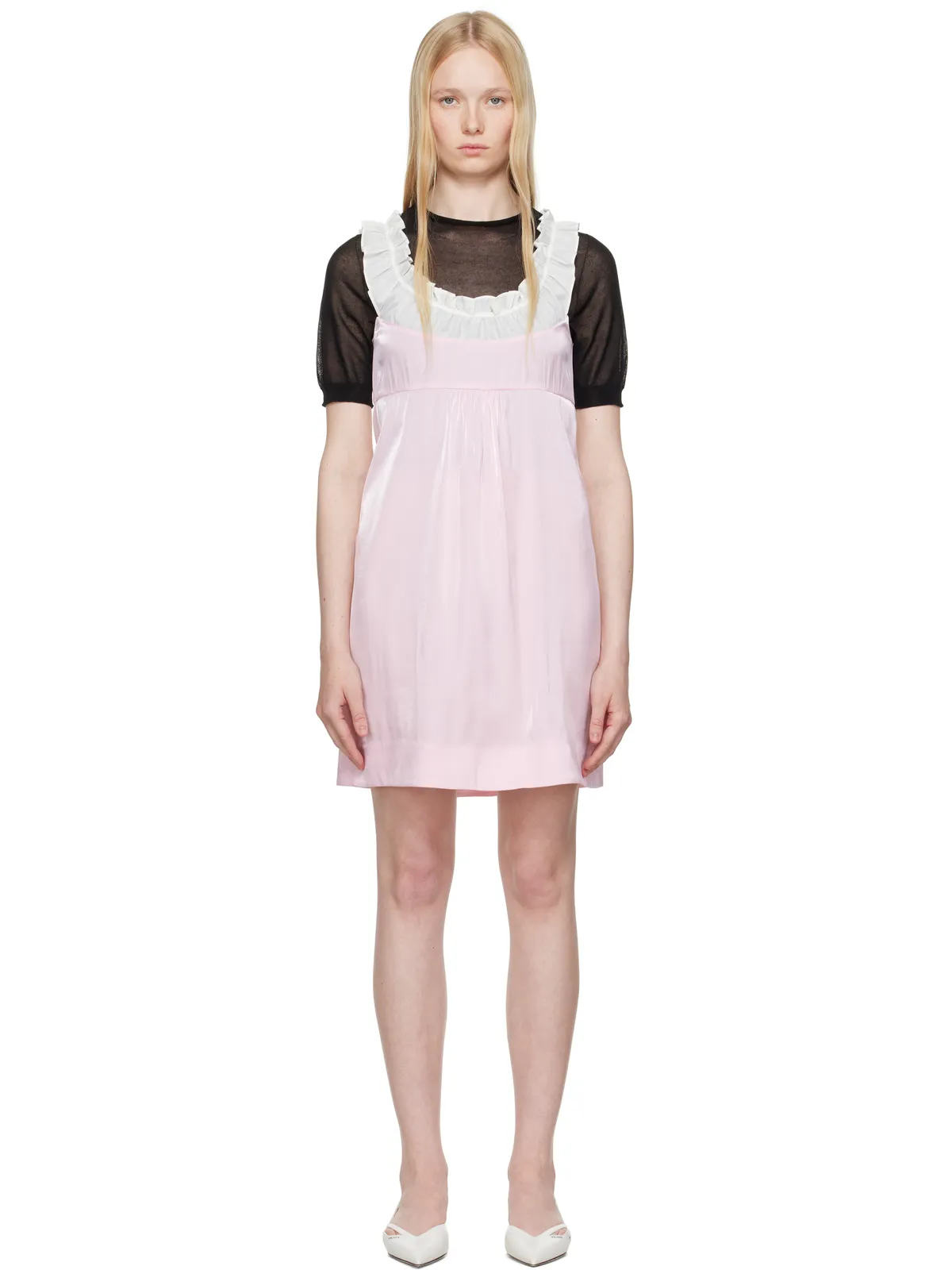 Shushu/Tong Patchwork Sling ミニワンピース - 画像1