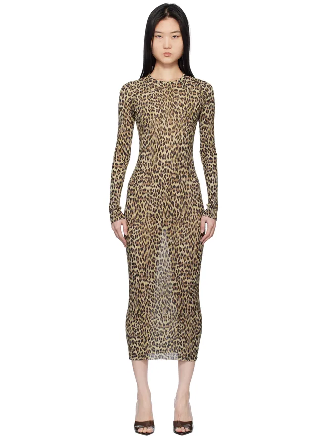 Blumarine Blumarine レオパード マキシドレスの商品画像