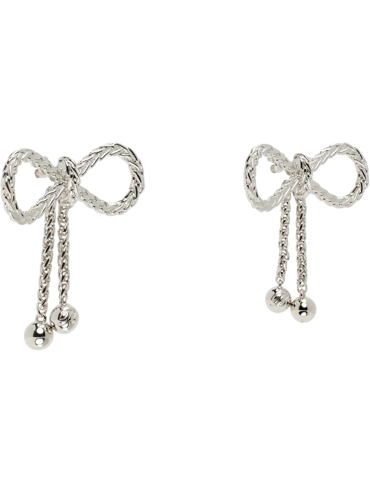 Blumarine シルバー Bows ピアス - 画像2