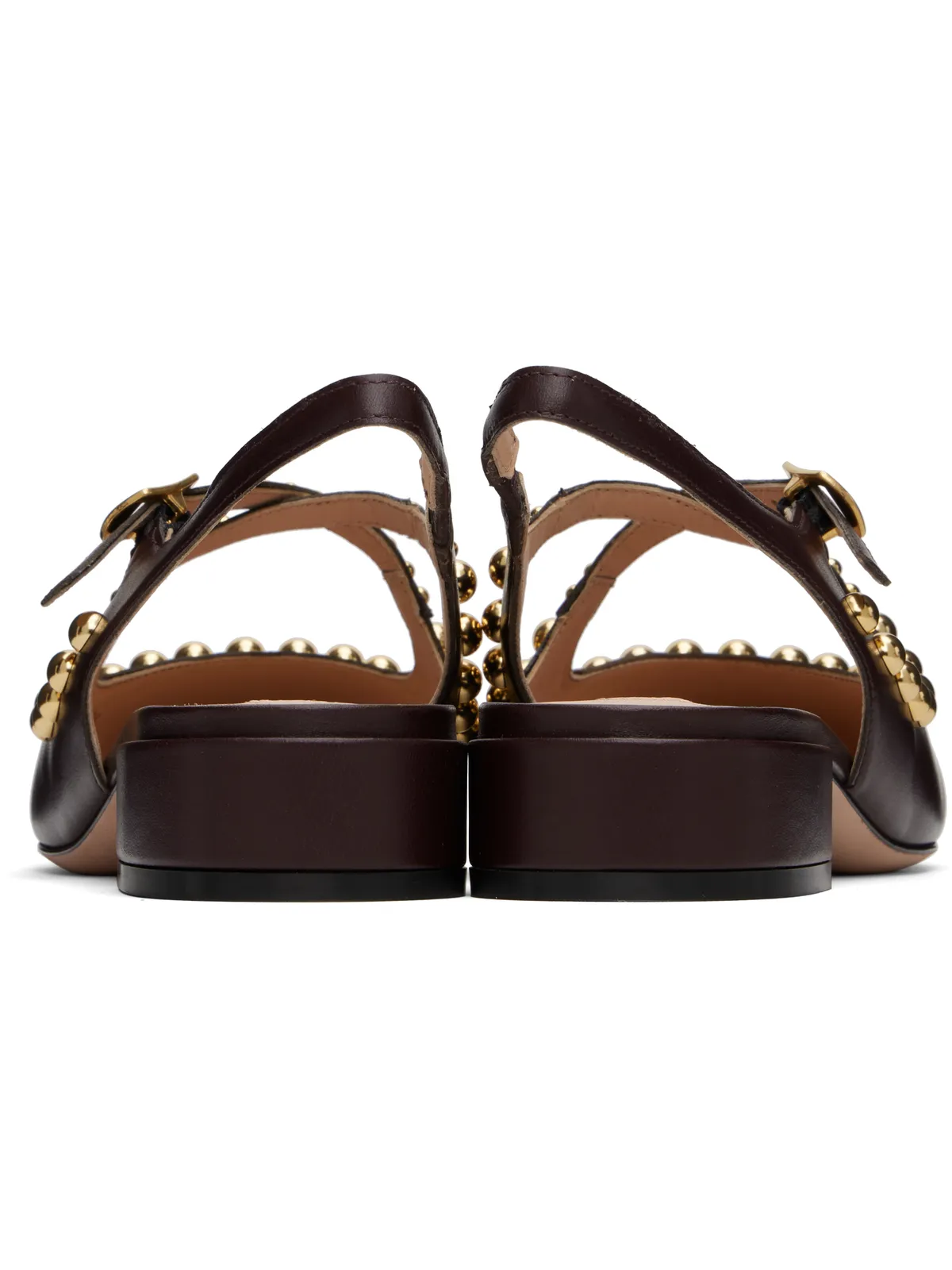 Bally ブラウン Ballyrina スリングバックヒール - 画像2
