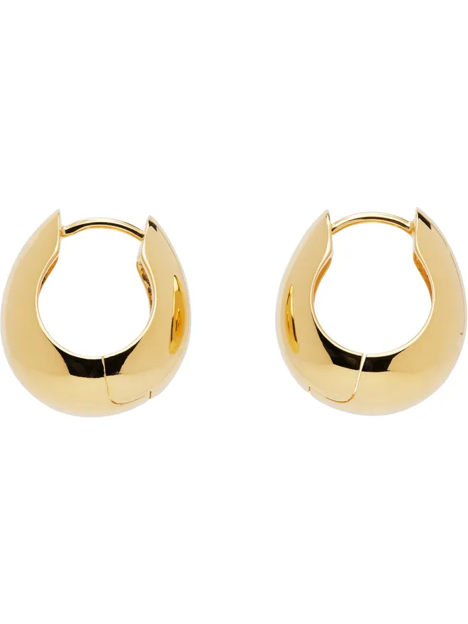Sophie Buhai Sophie Buhai ゴールド ヒンジ フープピアスの商品画像