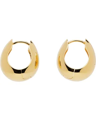 Sophie Buhai ゴールド ヒンジ フープピアス - サムネイル1
