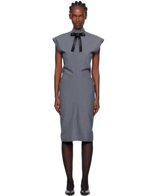 AO YES Ribbon Tie バイアスカット ミディアムワンピース - サムネイル1