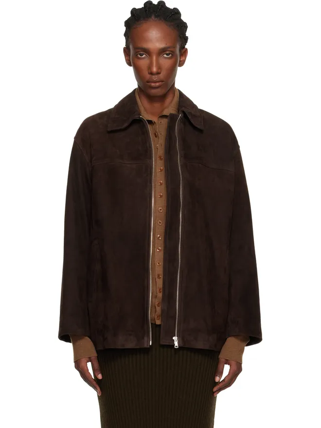 Nour Hammour Nour Hammour Layne Sleek スエードジャケットの商品画像