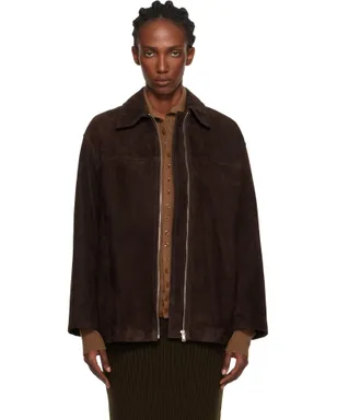 Nour Hammour Layne Sleek スエードジャケット - サムネイル1
