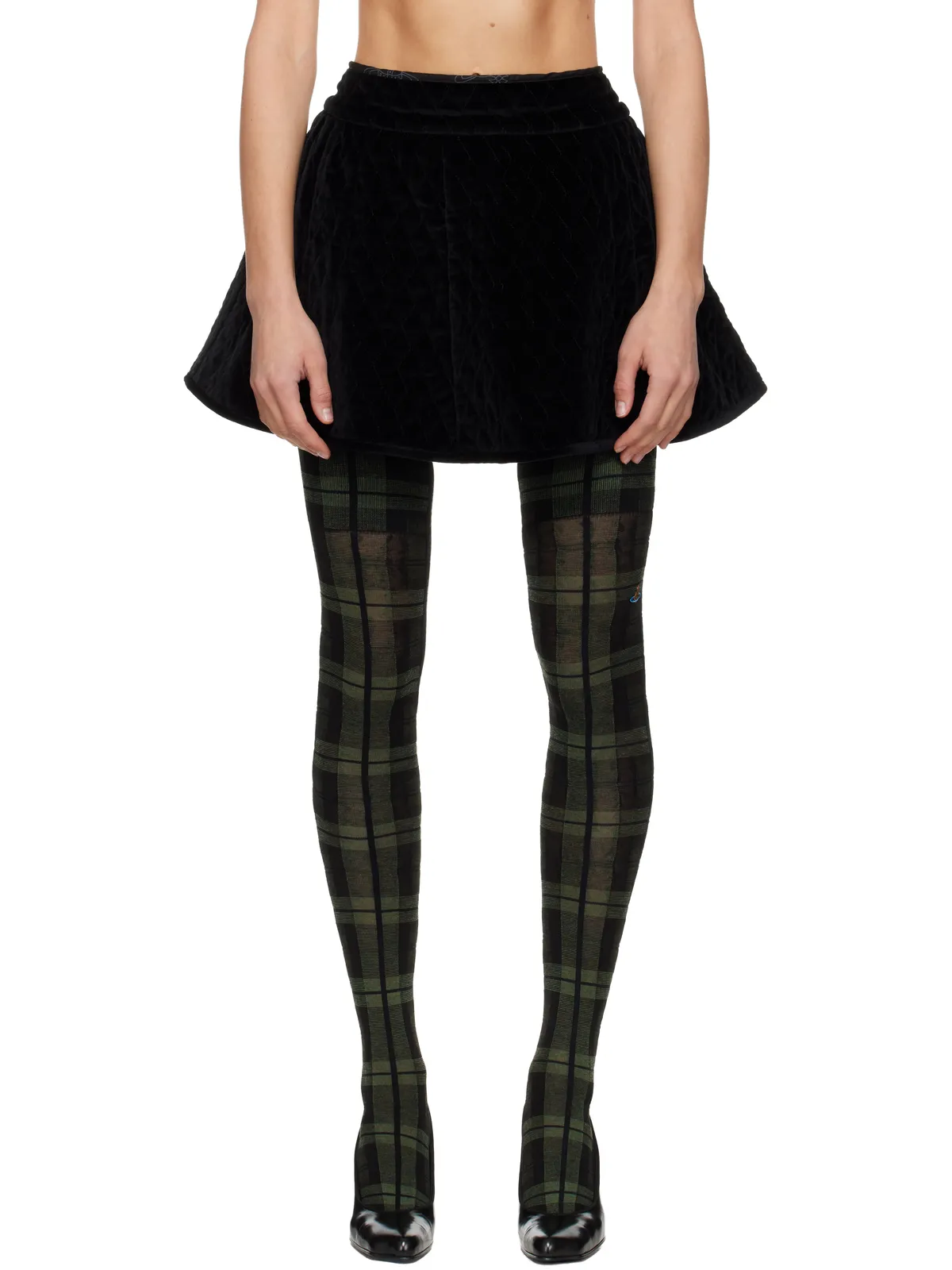 Vivienne Westwood キルティング ミニスカート - 画像1