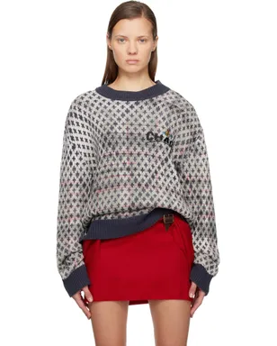 Vivienne Westwood ディストレス タータン セーター - サムネイル1