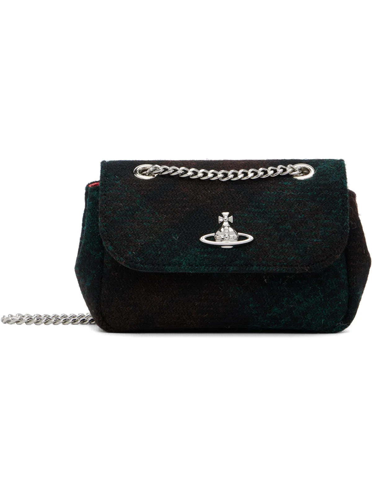 Vivienne Westwood スモール チェック チェーンバッグ - 画像1