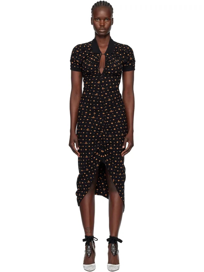 Vivienne Westwood Vivienne Westwood Printed Piquet Pulling ミディアムワンピースの商品画像