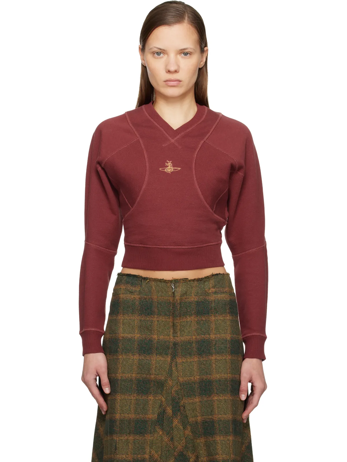 Vivienne Westwood Pourpoint クロップド スウェットシャツ - 画像1