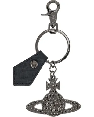 Vivienne Westwood Hammered Orb サフィアーノ キーホルダー - サムネイル1