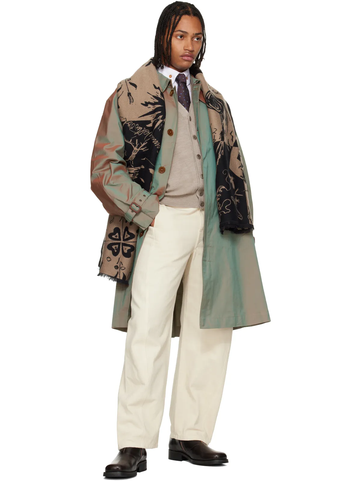 Vivienne Westwood チェッカーボード マフラー - 画像3