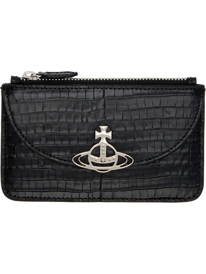 Vivienne Westwood Vivienne Westwood Half Moon クロコエンボス カードケースの商品画像