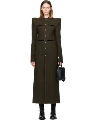 LAURA ANDRASCHKO Pagoda Loden Maxi コート - サムネイル1