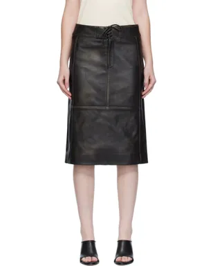 Christopher Esber Burnished Eddie レザー ミディアムスカート - サムネイル1