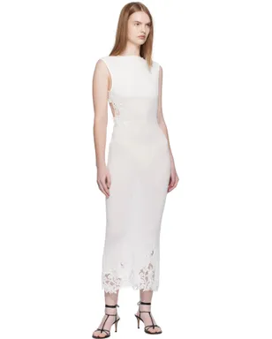 Christopher Esber Hibiscus Embroidered リブ ミディアムドレス - サムネイル4