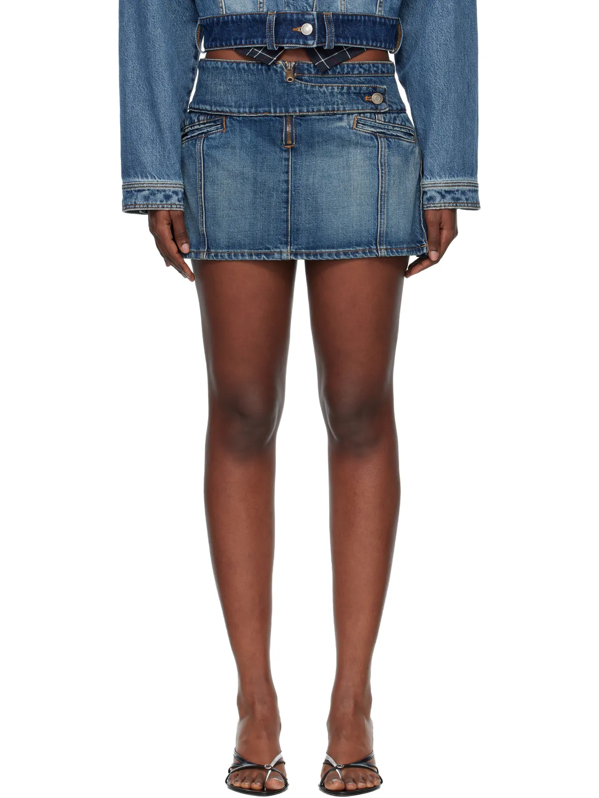 Coperni ヨーク デニム ミニスカート - 画像1