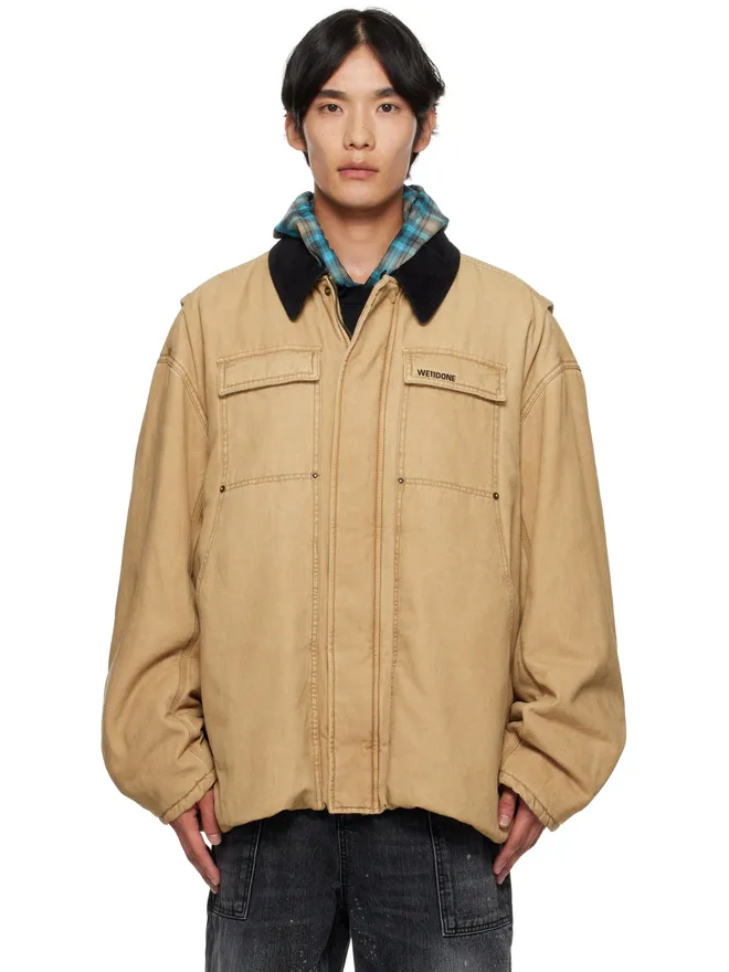 WE11DONE WE11DONE ロング ウォッシュ ワークジャケットの商品画像